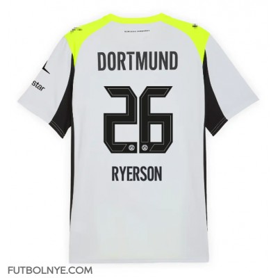 Camiseta Borussia Dortmund Julian Ryerson #26 Visitante Equipación 2025-26 manga corta Camiseta Borussia Dortmund Julian Ryerson #26 Visitante Equipación 2025-26 manga corta